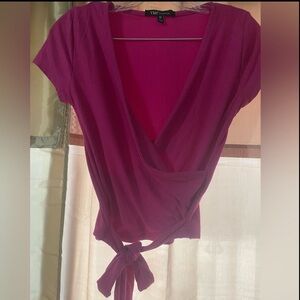 Pink Wrap Top